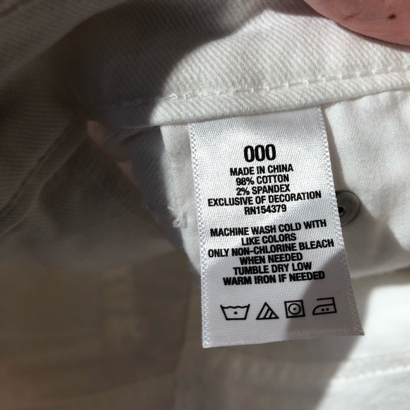 White Denim Shorts - Picture 4 of 4